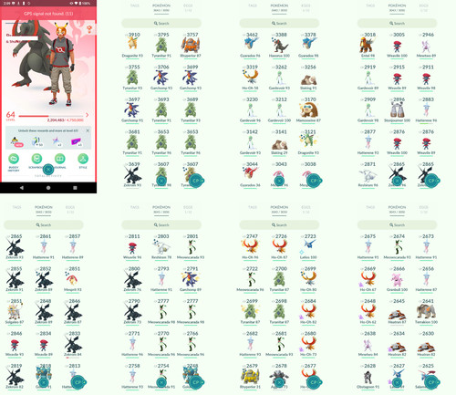 Pokémon acc level 64 - acc,