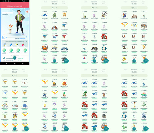 Pokémon acc level 57 - go,