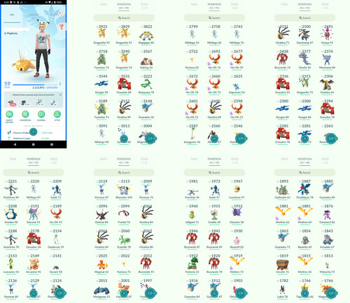 Pokémon acc level 59 - 59,