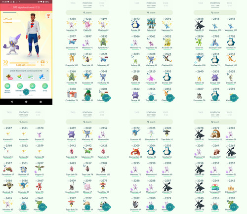 Pokémon acc level 70 - 70,