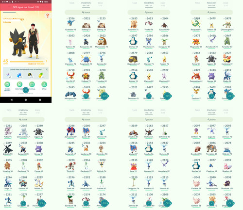 Pokémon acc level 45 - level,