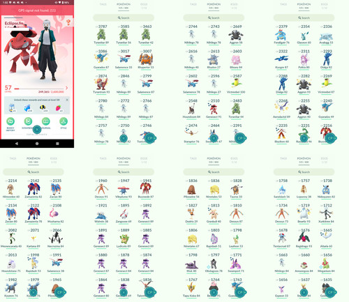 Pokémon acc level 57 - pokémon,