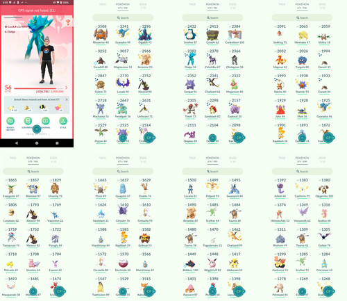 Pokémon acc level 56 - go,