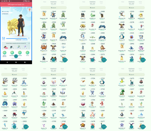Pokémon acc level 54 - pokémon, go
