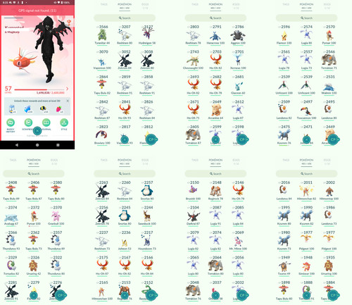 Pokémon acc level 57 - pokémon,