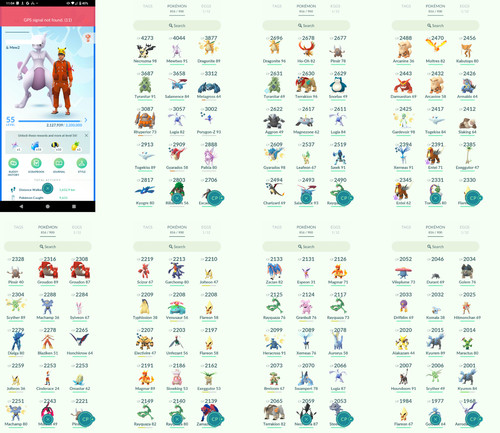 Pokémon acc level 55 - pokémon, go