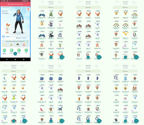 Pokémon acc level - 56,