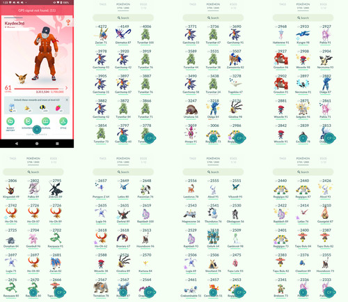 Pokémon acc level 61 - level,