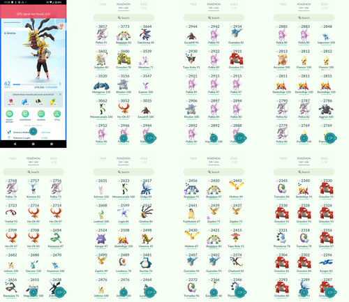 Pokémon acc level 62 - go,