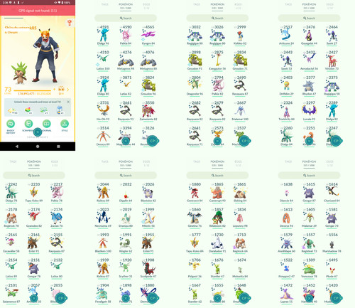 Pokémon acc level 73 - pokémon, go