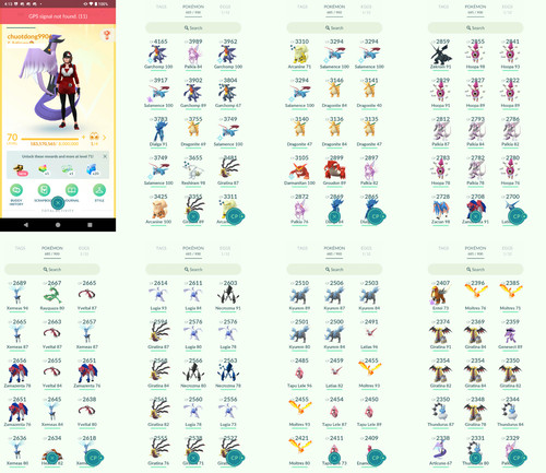 Pokémon acc level 70 - pokémon,