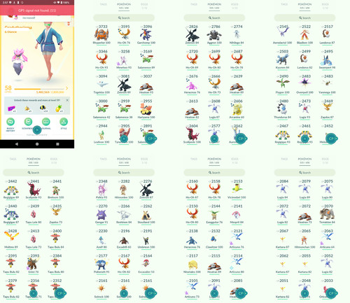 Pokémon acc level 58 - acc, go