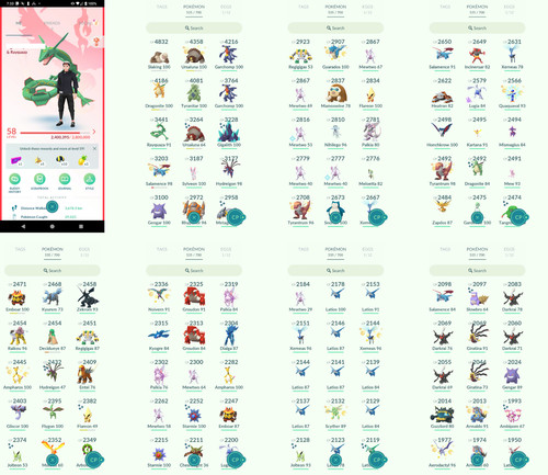 Pokémon acc level - 58,