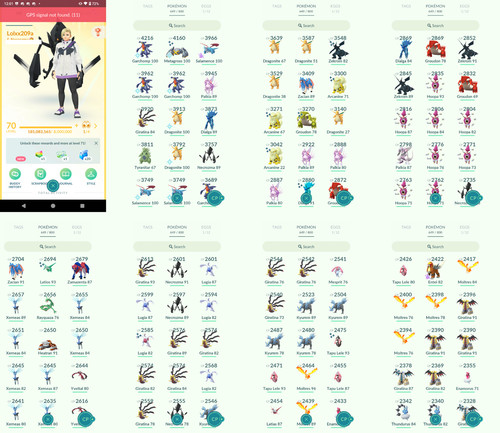 Pokémon acc level - -, 70