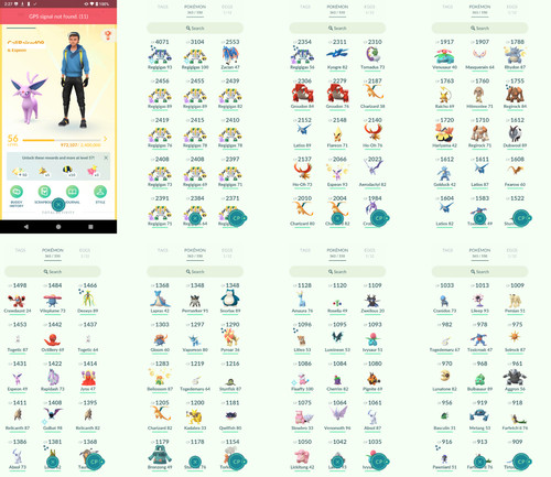 Pokémon acc level 56 - level,