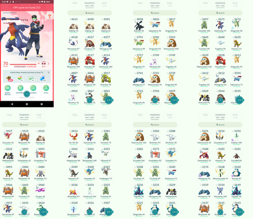 Pokémon acc level - 70,